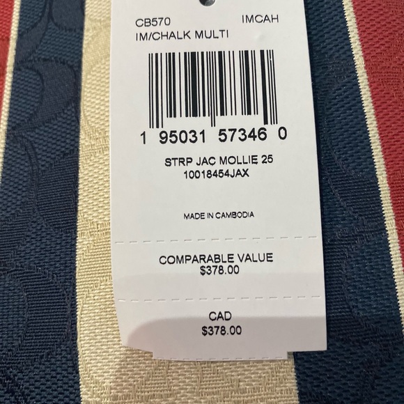 COACH Mollie 25 In Signature Jacquard Canvass - Picture 2 of 4